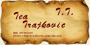 Tea Trajković vizit kartica